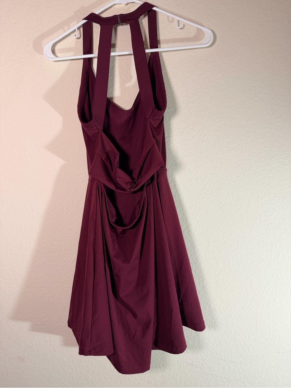 Halara Easy Peezy Cloudful Tennis Dress Wine Built In Shorts Size M - Picture 8 of 8